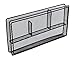 EasyPAG Mesh Collection Desk Drawer Organizer,10 x 5.25 x 1.25 inch, Black