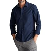 UNTUCKit Wrinkle Free Solid Long Sleeve Shirt for Men | Wrinkle-resistant &amp; moisture-wicking material, made of durable, premium nylon, finished with the perfect untucked length