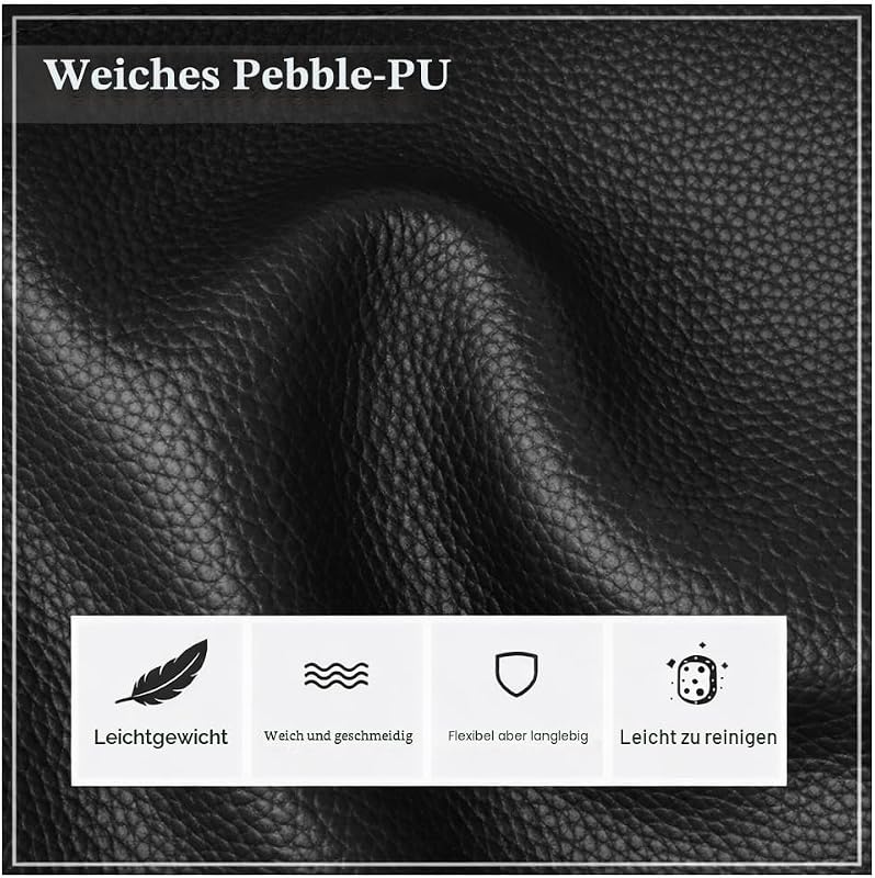 Mini Handtasche Damen Schwarz mit verstellbarem Schulterriemen — Foto 7 von 8