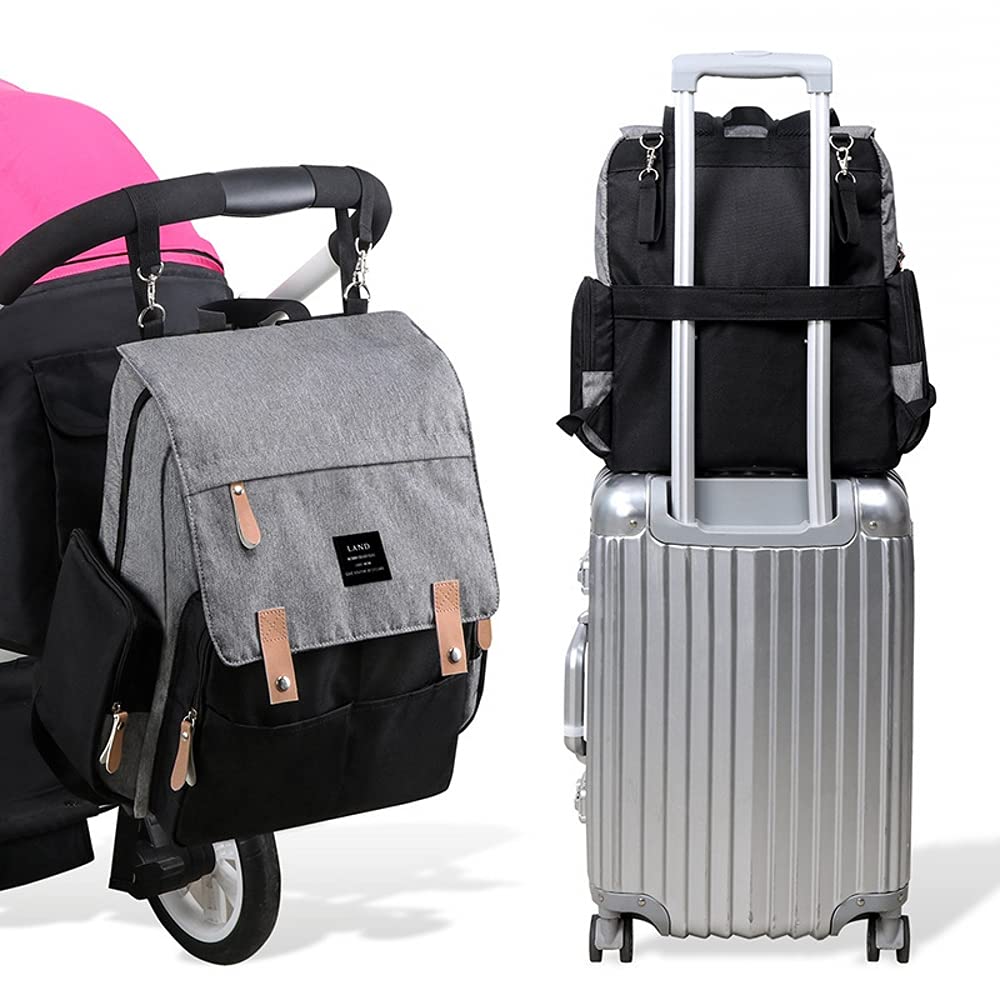 diaper bag multi-function waterproof travel backpack nappy bags insulated compartment pockets wipes pocket