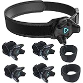 VR Tracker Belt for HTC Vive System Tracker Puck - Adjustable Belt Strap for Waist and Full-Body Tracking in Virtual Reality(1х Waist Strap + 4х Wrist Strap+2х Extension Belt)(Tracker NOT Include)