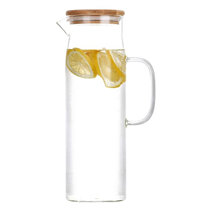 Glass Water Kettle Carafes Glasses Water Container storage 1500mh Glass