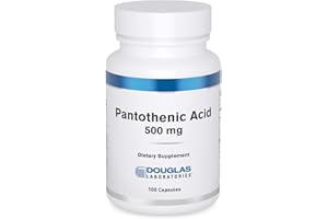 Douglas Laboratories Pantothenic Acid 500 mg | Vitamin B5 to Support Cellular Energy Production and Metabolism* | 100 Capsules