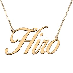 HUAN XUN Customized Custom Simple Any Name Necklace