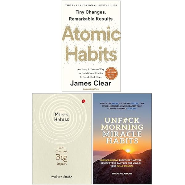 Atomic Habits, The Power of Habit & Who The F*ck Are You? 3 Books