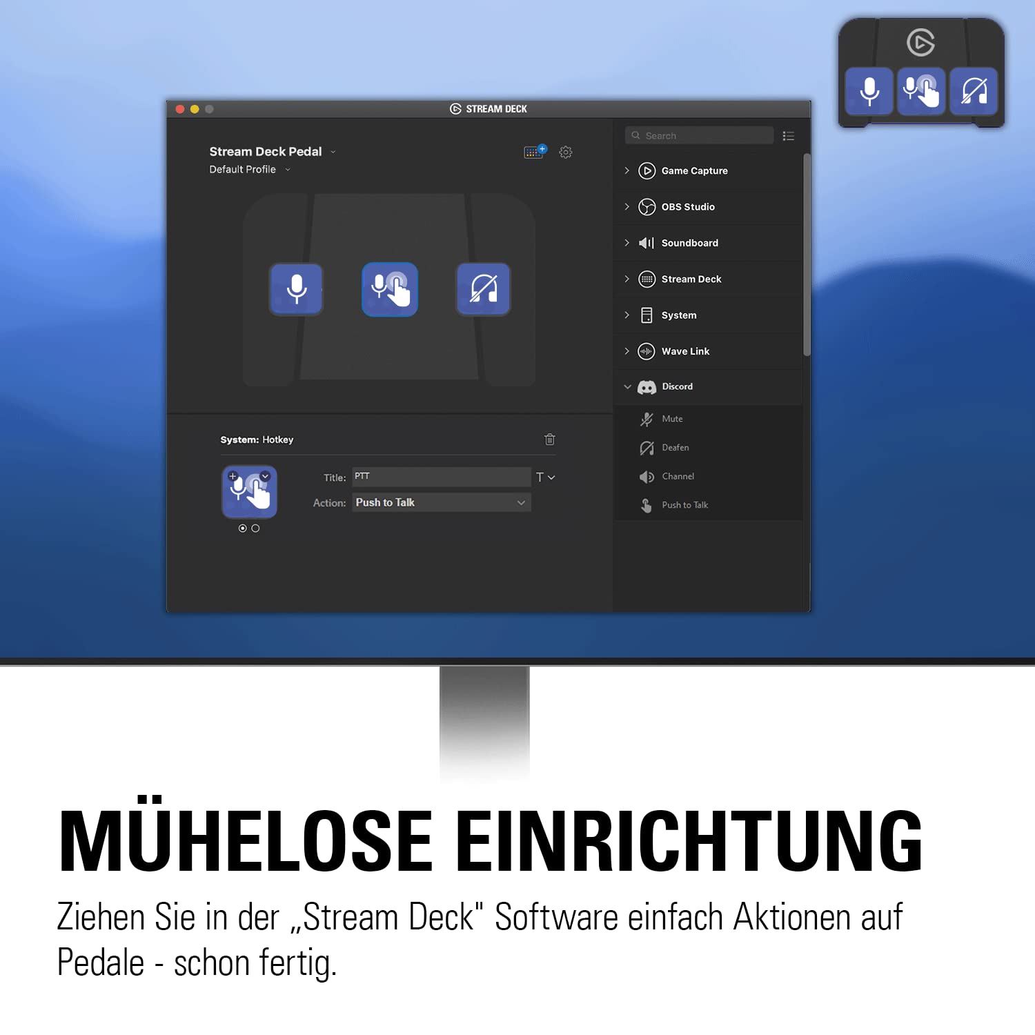 Elgato Stream Deck Pedal – Freihand-Studio-Controller, 3 Makro-Fußpedale, Auslösen von Aktionen in Apps und Software wie OBS, Twitch, YouTube und anderen, für Mac und PC 7