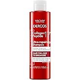 Dercos Collagen Peptide 17 Ultra-Repairing Shampoo, Anti Hair Fall & Bond Repair for Damaged Weak Hair, Strengthens, Reduces Breakage, Boosts Volume