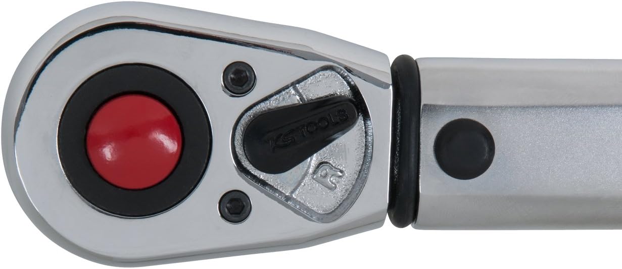 KS Tools 516.6542 Ergotorqueprecision 1/2" Ratcheting Torque Wrench, 40-200 Nm, Red - Image 5