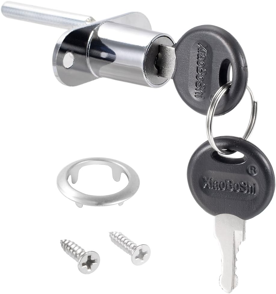 sourcing map Drawer Desk Wardrobe Cabinet Plunger Lock, 5/8" Cylinder Diameter 13/16" Cylinder Length - Image 3