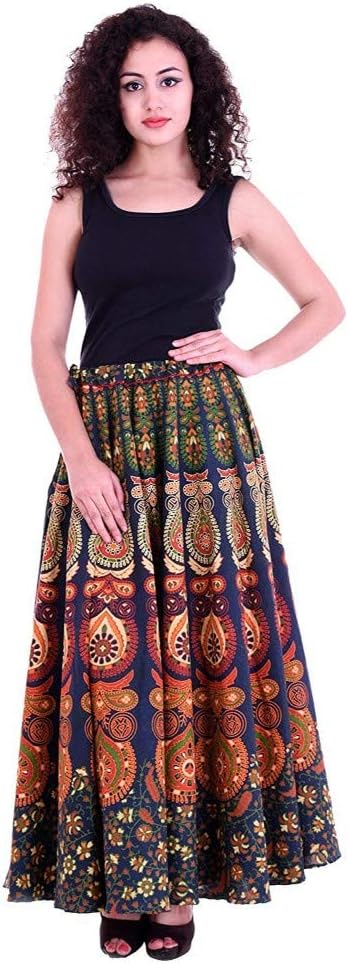 UniqueChoice Printed Cotton Wrap Around Skirt for Women's