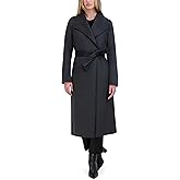 T Tahari Women's Elaine Boiled Combo Wool Coat