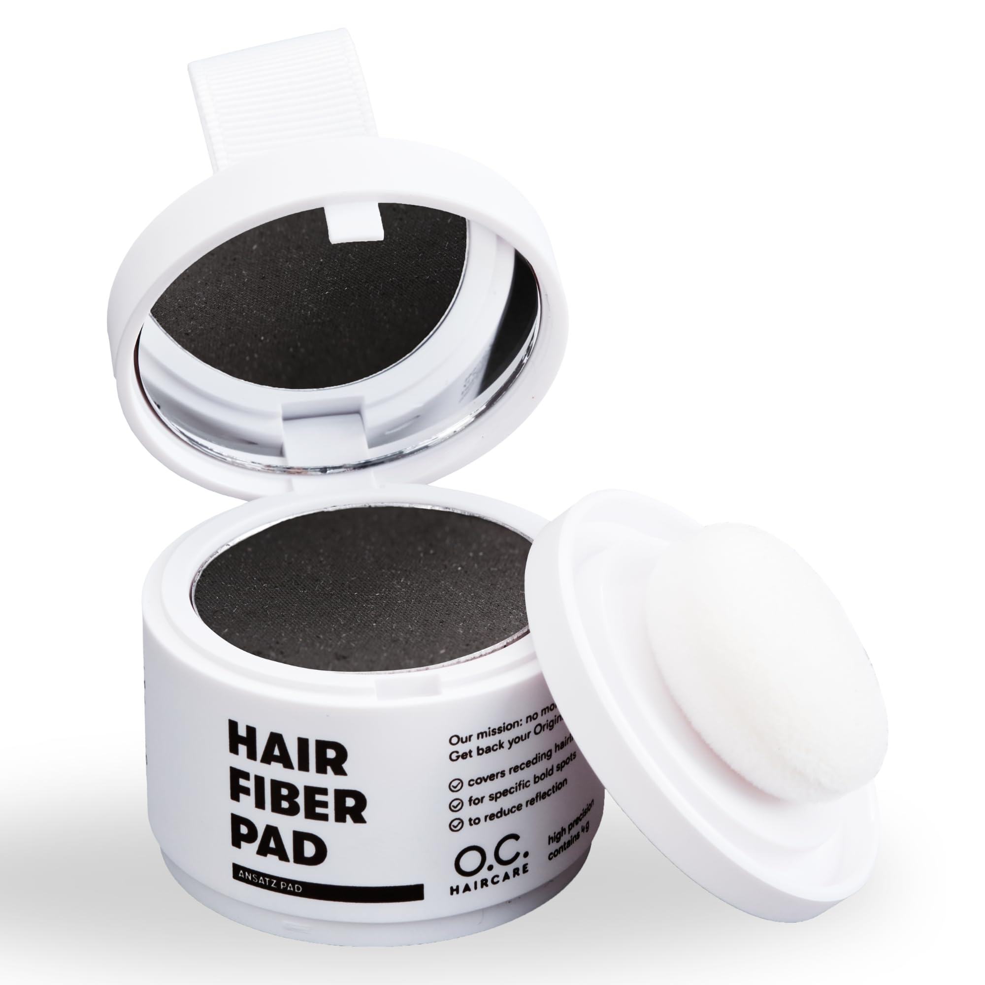 O.C. HAIRCARE Root Powder for Hair Thickening for Women & Men - for Secret Heads, Parting & Hairline - Recommended by Leading Salons - 9 Colours - Resistant Hair Powder (#3 Ash Brown)