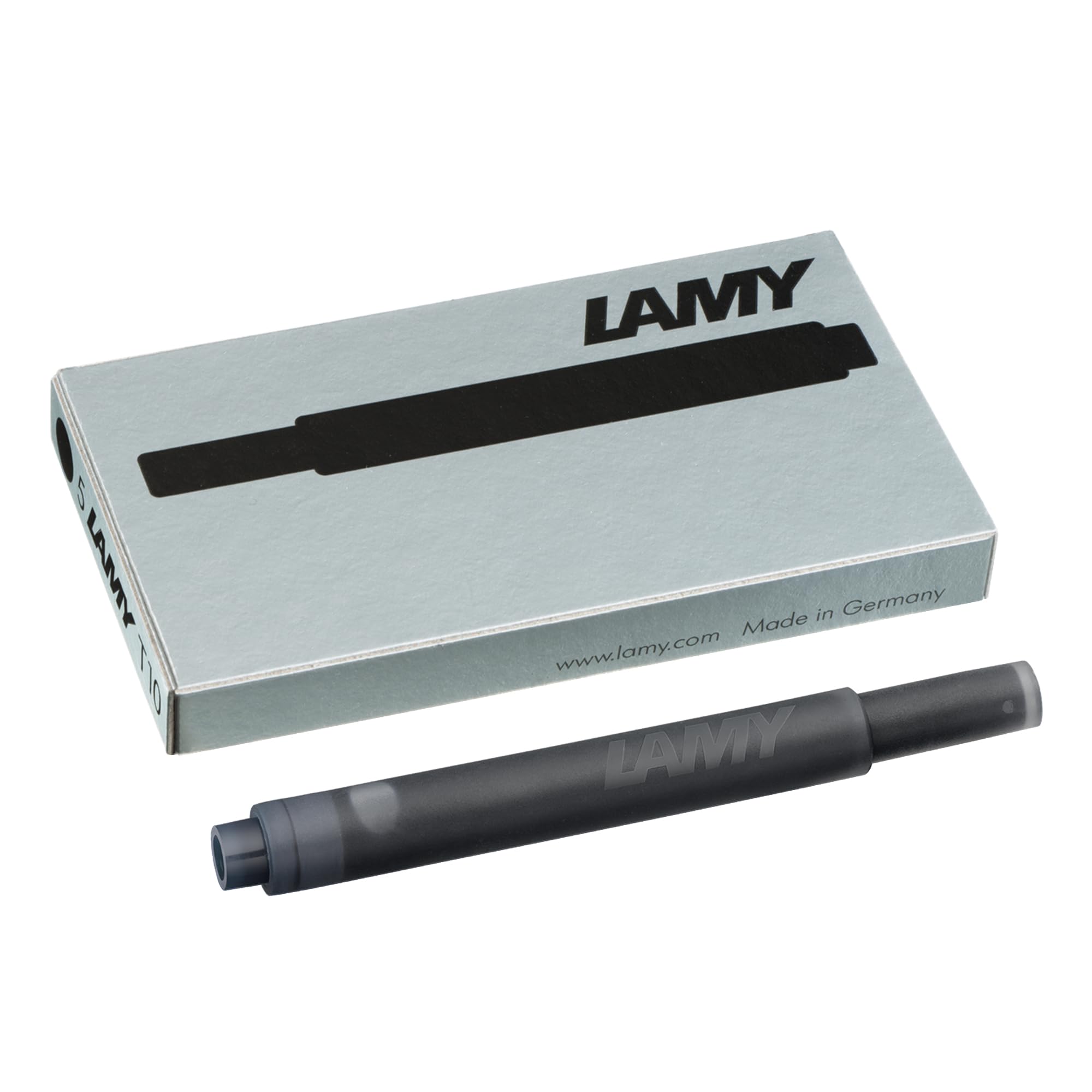 LAMY T10 Ink cartridges with Large Ink Capacity - Suitable for All Lamy Fountain Pen Models - Contents 1.25 ml per Cartridge - 5 Pieces per Pack - Ink Color Black — image 1