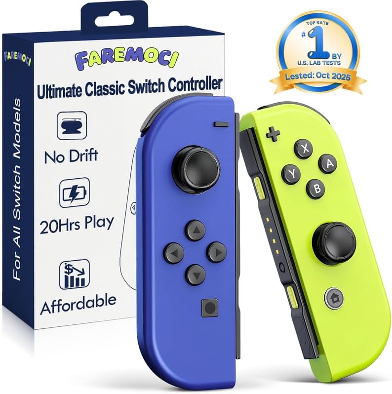 Amazon.com: Joy-CON (L) / (R) Neon Yellow : Video Games
