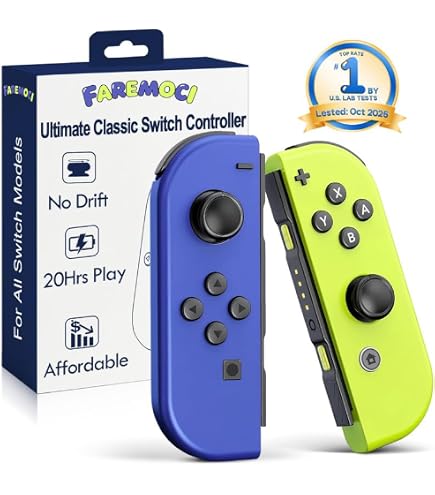 Amazon.com: FAREMOCI Switch Controllers,Wireless Joy Remote Cons