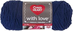 Red Heart With Love Yarn, Navy (E400.1801)