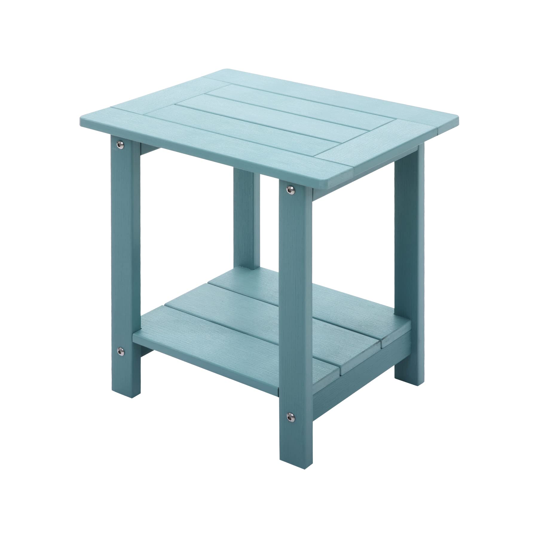 Photo 1 of Meluvici Double Adirondack Side Table Weather Resistant, Outdoor Rectangular End Table for Adirondack Chair, Aruba