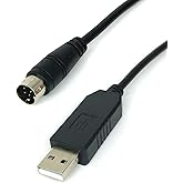 Teykst 6 Feet USB to Mini Din Serial Adapter Cable with FT232RL Chipset, 8 Pin Male Connector, CT-62 CAT Audio Interface Cable for Yaesu Radio Model FT-100, FT-817,FT-857,FT-897