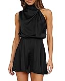 BTFBM Women Mock Neck Summer Romper 2025 Spring