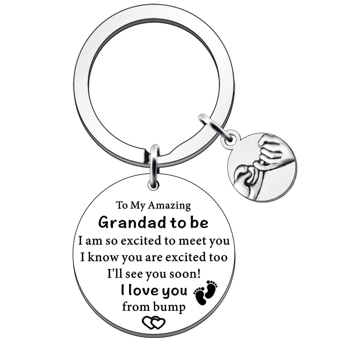 SDOFY Grandad to be Gifts Baby Announcement Gift for New Grandad Grandpa Fathers Day Keepsake from Bump