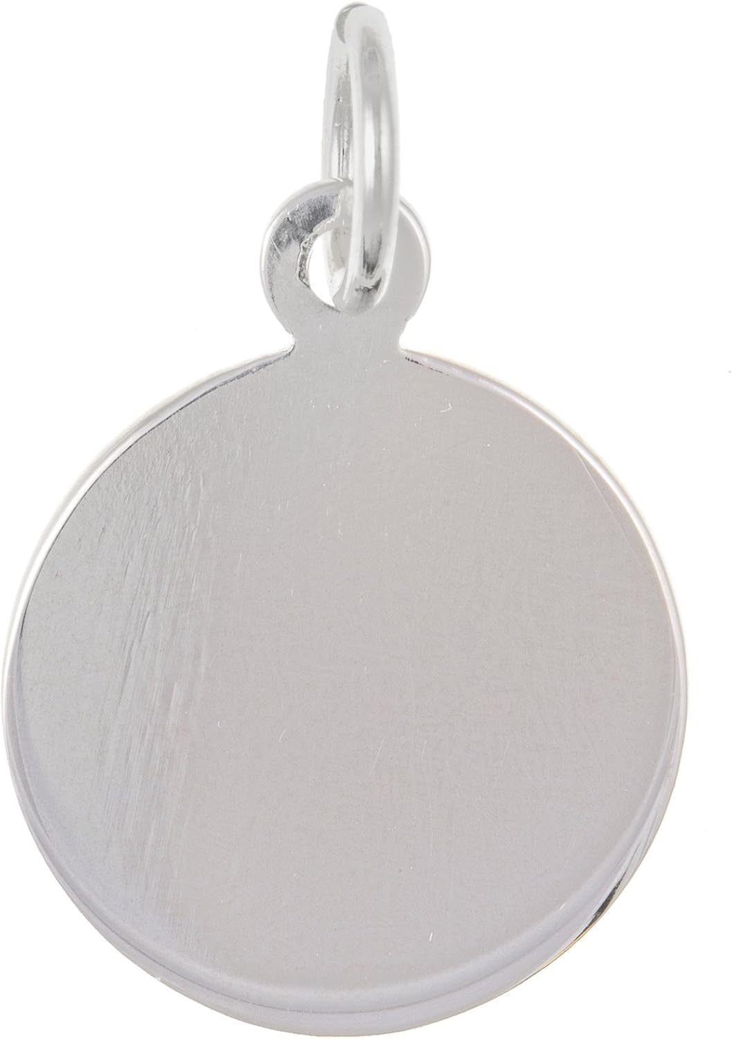 Small Plain Disc Pendant 925 Sterling Silver Engravable Amazon.co