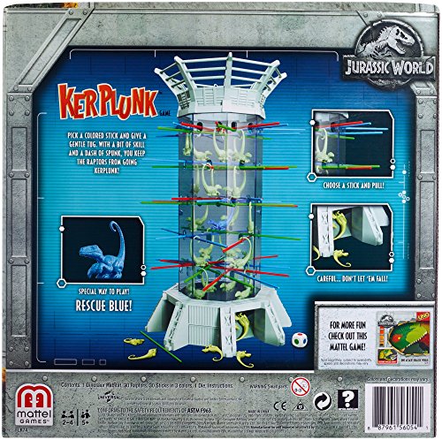 image for Mattel Games Kerplunk! Raptors Jurassic World [Amazon Exclusive], Mult