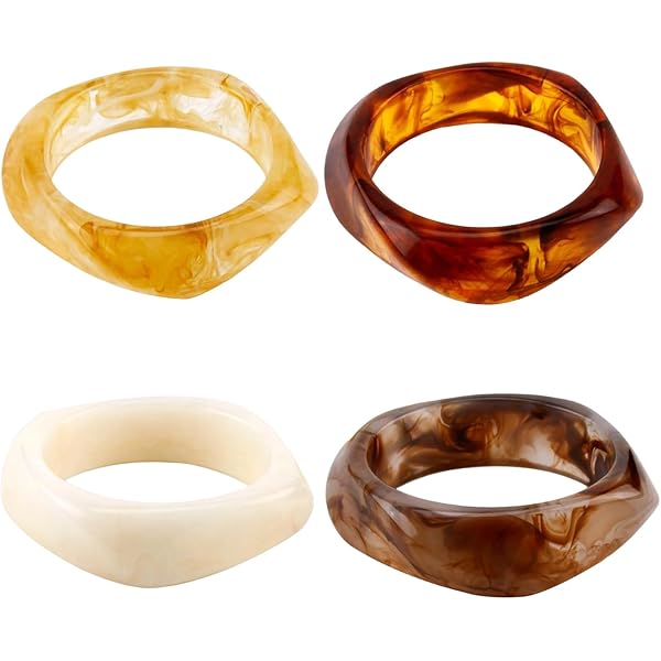 Amazon.com: Rrdaily Chunky Wide Acrylic Bangle Bracelet for Women