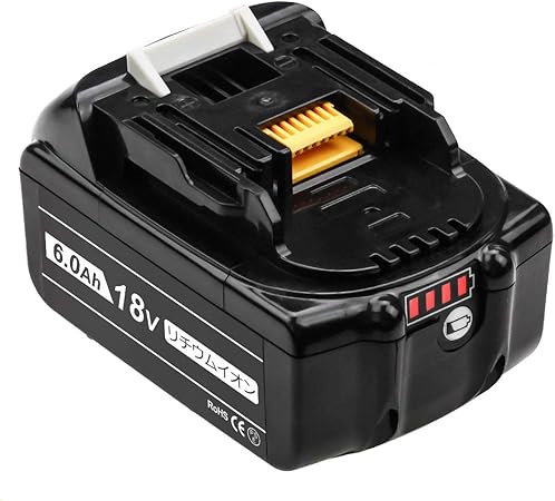 Amazon Boetpcr 互换品 マキタ 18v バッテリー Bl1860b 18v バッテリーマキタバッテリー 6 0ah 18v 互換 バッテリー 1個セット 残量表示付き 超大容量 電動工具バッテリー Bl1815 Bl10 Bl1870 Bl10に対応 リチウムイオン電池 高品質セル搭載 急速充電器dc18rc Dc18ra