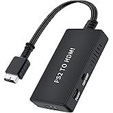 Sheiaier PS2 to HDMI Converter Adapter, PS2 to HDMI Adapter Supports HDMI Video Output for All PS2 Display Modes