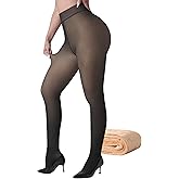 ATHVOTAR Fleece Lined Winter Tights Women - Thermal Warm Opaque Pantyhose Thick Sheer Leggings