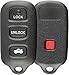 KeylessOption Just The Case Keyless Entry Remote Key Fob Shell