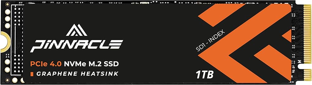 Timetec PCIe 4.0 NVMe SSD 1TB M.2 2280 7100MB/s Read TLC PS5 PC Laptop
