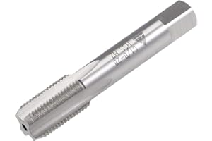 uxcell G1/8-28 Pipe Thread Tap, Machine Threading Tap Right Hand, HSS Uncoated Straight Flute, H2 Tolerance