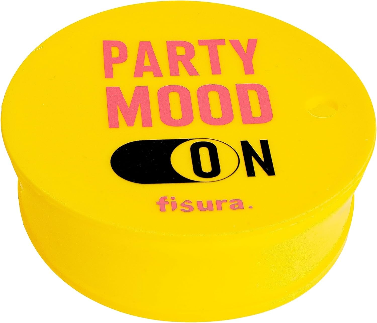 Fisura - Anti-Spike Drinks Covers. Original Drinks Cover for Parties Reusable. Anti-Drug Protection for Glass Made of BPA Free Silicone. (Pack 3, Party Mood, Yellow)