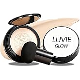 Foundation for Older Women | Perfect for Light/Medium Complexions | Mushroom Head Air Cushion CC Cream for Mature Skin Makeup Concealer Long Lasting Waterproof Hydrating Lightweight (Natural color)