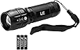 LE Adjustable Focus Mini LED Tactical Flashlight Torch, CREE LED, Zoomable, Small Flashlight, Super Bright, Batteries Included