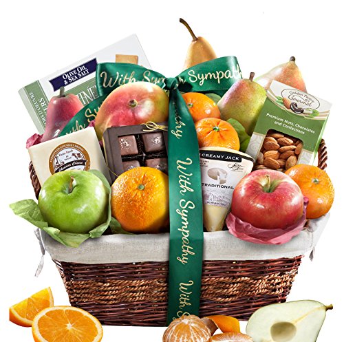 Golden State Fruit Deluxe Gift Basket, Sympathy