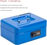 Burg-Wächter Sterling CB02CBL 8in Combination Lock Cash Box Blue view 6
