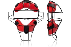 Baseball Catcher Mask Umpire Mask,Full-Face Protection Mask for Baseball,Lightweight Secure Fit Provides Maximum Protection a