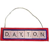 DAYTON University Flyers Christmas Ornament Letters Tiles