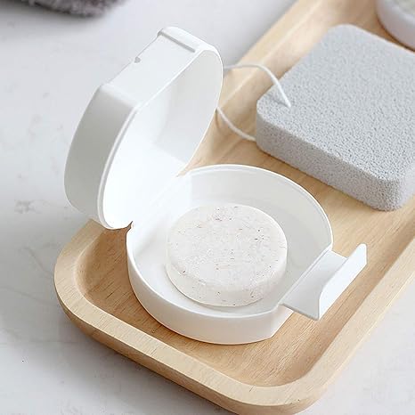 Amazon Fukushop 石鹸ケース ソープケース ソープボックス 石鹸トレイ ソープトレイ 石鹸ボックス 携帯用 ジム スパ 旅行 出張 外泊 石鹸入れ 密閉型 石けん箱 石鹸収納ボトル ソープディッシュ 軽量 耐久性 便利 漏れ防止 可愛い おしゃれ ホワイト ソープディッシュ