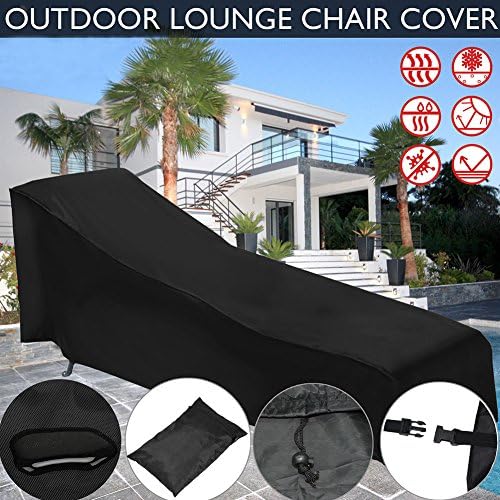Fulstarshop Sunlounger Cover Dust Cover Waterproof Cover Outdoor Deck Chair Patio Furniture Protection