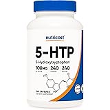 Nutricost 5-HTP 100mg, 240 Capsules (5-Hydroxytryptophan) - Vegetarian Capsules, Gluten Free, Non-GMO