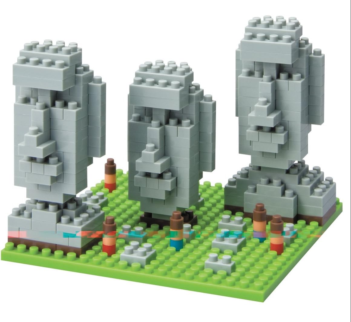 Nanoblock Moai Statues of Easter Island Amazon.co.uk Toys & Games