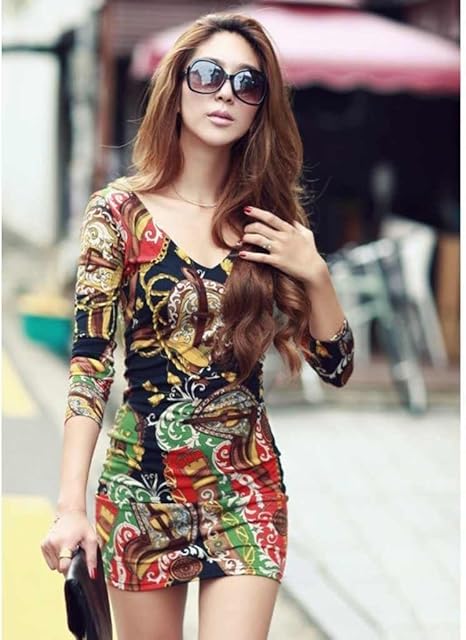 Amazon ノーブランド品 スタイル良 Olアフターにタイトワンピse40 カットソー Tシャツ レディース ワンピース 服 ファッション小物 通販