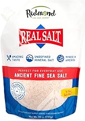 REDMOND Real Sea Salt - Natural Unrefined Gluten Free Fine, 26 Ounce Pouch (1 Pack)