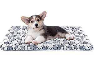 VANKEAN Dog Crate Mat, Reversible Dog Crate Pad (Cool & Warm), Machine Washable Pet Sleeping Mats for Small to XXX-Large Dogs