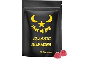 Ulora Shot of Joy Classic Kava Gummies – High-Potency Kava Root Extract for Calm & Relaxation | Convenient Single-Serve Packs | Support Mood, Ease Tension & Encourage Social Ease | 60 Gummies (1pc)