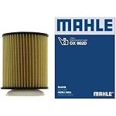 MAHLE Original OX 982D ECO Engine Oil Filter | Replaces 15208-HG00D 270 180 01 09 041-0880 L976 LF744 L18182 P40119 WL7515 CH11473 TL18182 HU711/6Z HU 7044 Z.