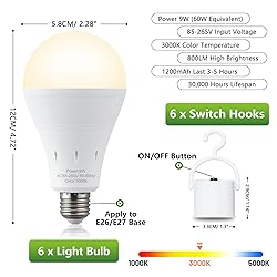 DEBAOBULB 10 Pack Rechargeable Emergency Light